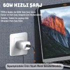 Cep Tipi 60w Bas Aç Type-C İphone Micro Usb Hızlı Şarj Kablo Seti