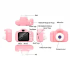 Cmr9 Çocuk Fotoğraf Makinesi 1080p Hd Pembe