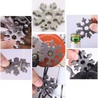 Çok Amaçlı Alyan Tornavida Kar Tanesi Anahtarlık