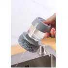 Deterjan Hazneli Bulaşık Fırçası Telli 2 Uçlu