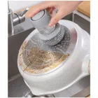 Deterjan Hazneli Bulaşık Fırçası Telli 2 Uçlu