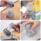 Deterjan Hazneli Bulaşık Fırçası Telli 2 Uçlu