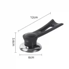 Dikey Tasarımlı Tencere Kapağı Kolu Siyah