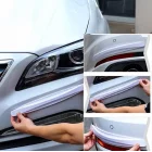 Esnek Araba Tampon Koruyucu Karbon Desenli Beyaz