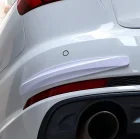 Esnek Araba Tampon Koruyucu Karbon Desenli Beyaz