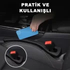 Esnek Telefon Cüzdan Anahtar Para Düşme Engelleyici Araç Koltuk Arası Düzenleyici Siyah
