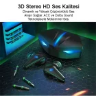 K55 Kablosuz Led Işıklı Oyuncu Bluetooth Kulaklık 5.0 Oyuncu Kulaklığı