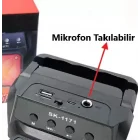 Karaoke Mikrofon Takılabilir Bluetooth Hoparlör