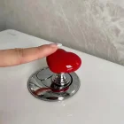Klozet Basma Buton Düğmesi Kalp Klozet Kapağı Kulpu Sifon Kulpu