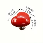 Klozet Basma Buton Düğmesi Kalp Klozet Kapağı Kulpu Sifon Kulpu