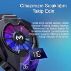 Memo DL05 Dijital Göstergeli Telefon Tablet Soğutucu Gamer Oyuncu Radyatör Soğutma Fanı