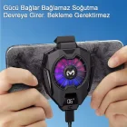 Memo DL05 Dijital Göstergeli Telefon Tablet Soğutucu Gamer Oyuncu Radyatör Soğutma Fanı