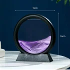 Mor Dekoratif Yuvarlak Hareketli Kum Saati