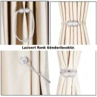 Örgülü Mıknatıslı Perde Mandalı Tokası Lacivert