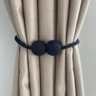 Örgülü Mıknatıslı Perde Mandalı Tokası Lacivert