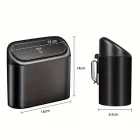 Oto Araba Çöp Kutusu Kapaklı Organizer Çöp Kovası Siyah Yüksek Kaliteli Malzeme