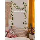 Peri Ledli Dekoratif Yeşil Yaprak Yapay Sarmaşık