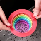 Renkli 5 Kademeli Lavabo Süzgeci