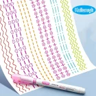 Renkli Şekilli Desen Baskılı 6 Lı Kalem Seti Not Alma Yazma Çizim İçin