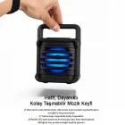 Rgb Led Işıklı Bluetooth Hoparlör Pure Bass Teknolojisi Usb Tf Fm Radyo
