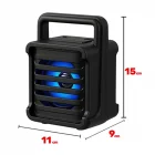 Rgb Led Işıklı Bluetooth Hoparlör Pure Bass Teknolojisi Usb Tf Fm Radyo