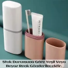 Seyahat Tipi Diş Macunu ve Diş Fırçası Kabı