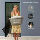 Siyah Mıknatıslı Kapı Sinekliği 105 x 210 cm