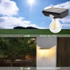 Solar Güneş Enerjili Sensörlü Ampul Bahçe Lambası