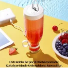 Taşınabilir Şarjlı 6 Bıçaklı El Blenderi 420 ml