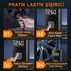 Taşınabilir Şarjlı Kompresör Lastik Hava Pompası Lastik Şişirme Pompası