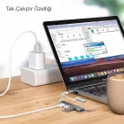 Type C USB Çoklayıcı 3.0 Usb Çoğaltıcı 4 Port Hem Type C Hem Usb Girişli