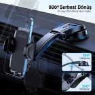 Vakumlu Torpido Üstü Araç Telefon Tutucu Ayarlanabilir Uzun Kollu