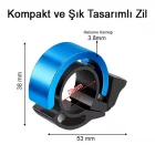Yüksek Sesli Alüminyum Alaşımlı Halka Bisiklet Zili