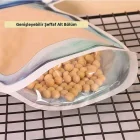 4 Adet Kavanoz Görünümlü Kilitli Saklama Poşeti