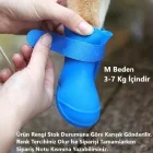4 Lü Silikon Su Geçirmez Kedi Köpek Ayakkabısı M