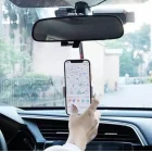 Araç Dikiz Aynasına Takılan Esnek Telefon Tutucu