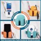 Askılı Duvara Yapışan Telefon Kumanda Tutucu