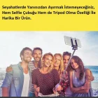 Bluetooth Kumandalı Selfie Çubuğu Tripodlu