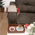 Derili Lüks Koltuk Kenarı Düzenleyici Krem