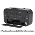 Dijital Masa Saati Işık Sensör Termometre Alarm