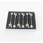 Gümüş Çiçek 6 Lı Çay Kaşığı Gümüş