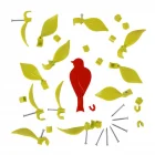 Kuş Ve Yaprak Kablo Sabitleyici Danhao Wire Blooms