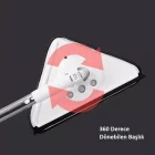 Teleskopik Üçgen Camsil Duvar Yüzey Silme Mopu