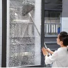 Teleskopik Üçgen Camsil Duvar Yüzey Silme Mopu