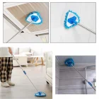 Teleskopik Üçgen Duvar Yüzey Silme Mopu 2 Bezli