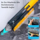 V Uçlu Çekçek Çekpaslı Yer Köşe Temizlik Fırçası