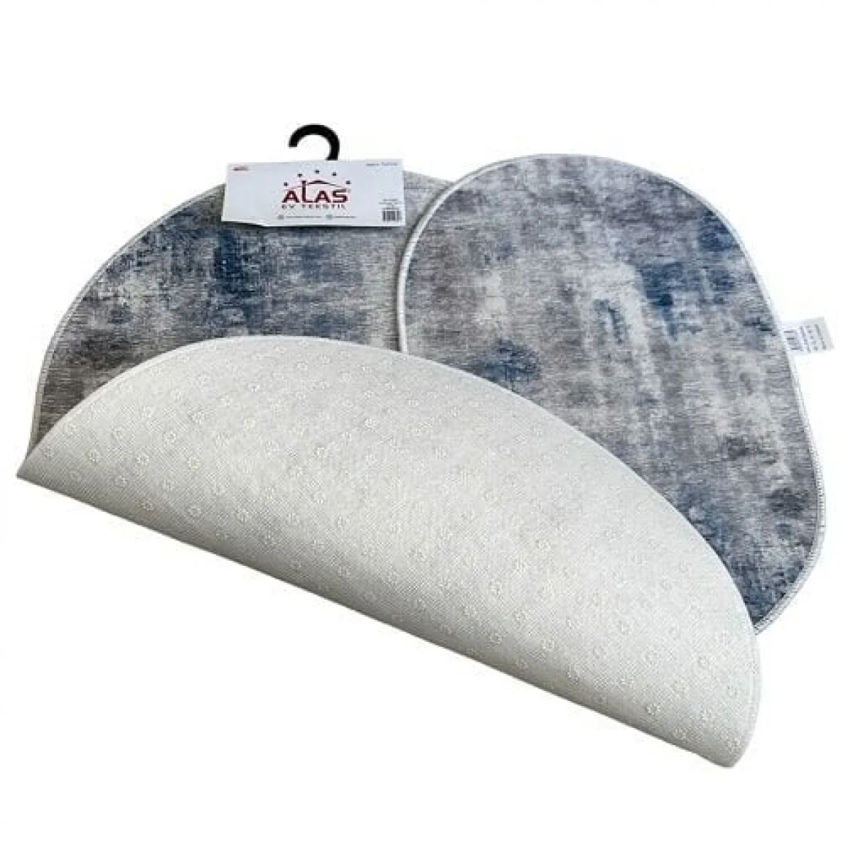 2 Li Banyo Paspası Kaymaz Klozet Takımı Oval B