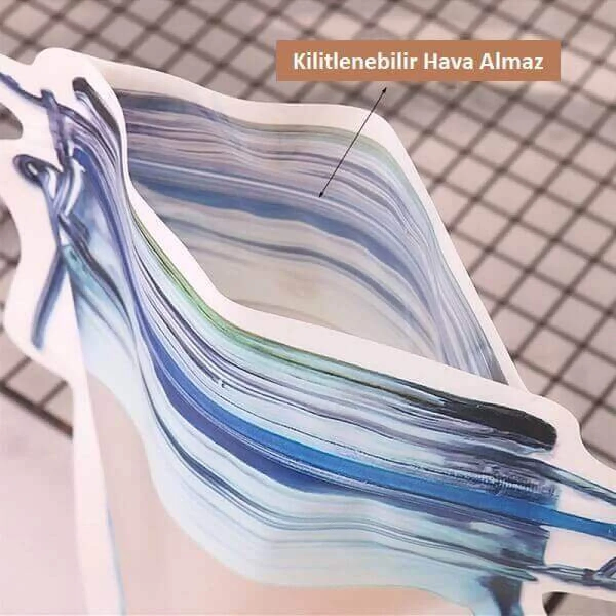 4 Adet Kavanoz Görünümlü Kilitli Saklama Poşeti