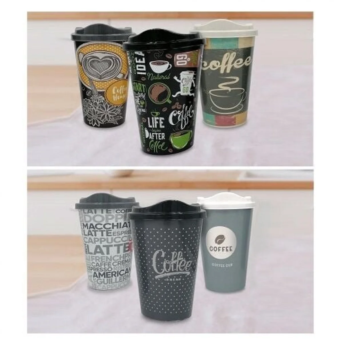 Büyük Boy Plastik Kahve Bardağı 500 ml