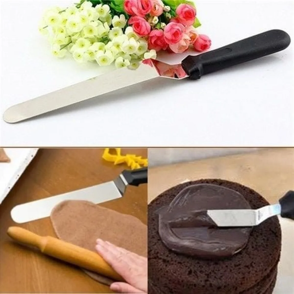 Eğik Pasta Sıvama Spatulası